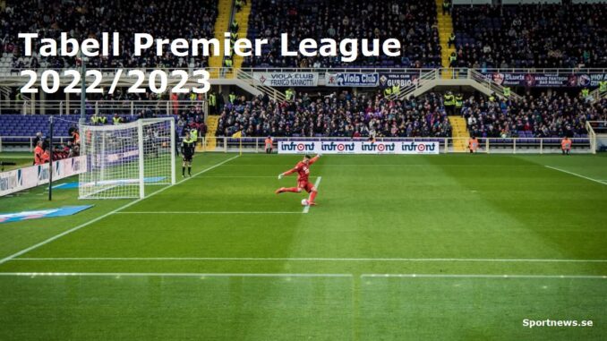 tabell premier league 20222023 sportnewsse